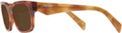 Rectangle Havana Cognac Prada A10V Progressive Reading Sunglasses View #3