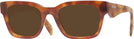 Rectangle Havana Cognac Prada A10V Progressive Reading Sunglasses View #1