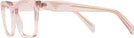 Rectangle Transparent Peach Prada A19V Progressive No-Lines View #3