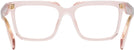 Rectangle Transparent Peach Prada A19V Progressive No-Lines View #4