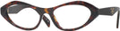 Unique Root Tortoise Prada A21V Single Vision Half Frame View #1