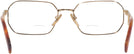 Rectangle Gold Prada A53V Bifocal View #4
