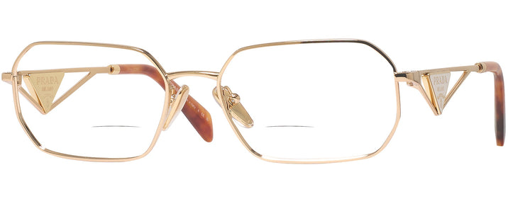 Rectangle Gold Prada A53V Bifocal View #1