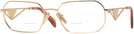 Rectangle Gold Prada A53V Bifocal View #1