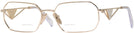 Rectangle Pale Gold Prada A53V Bifocal View #1