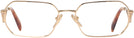 Rectangle Gold Prada A53V Progressive No-Lines View #2