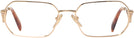Rectangle Gold Prada A53V Progressive No-Lines View #2