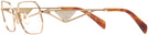 Rectangle Gold Prada A53V Progressive No-Lines View #3