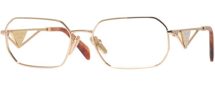 Rectangle Gold Prada A53V Progressive No-Lines View #1