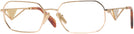 Rectangle Gold Prada A53V Progressive No-Lines View #1
