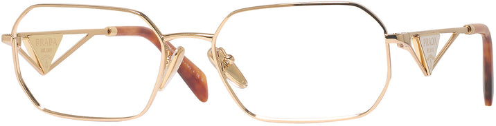 Rectangle Gold Prada A53V Progressive No-Lines View #1