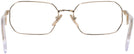 Rectangle Pale Gold Prada A53V Progressive No-Lines View #4