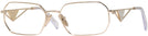 Rectangle Pale Gold Prada A53V Progressive No-Lines View #1