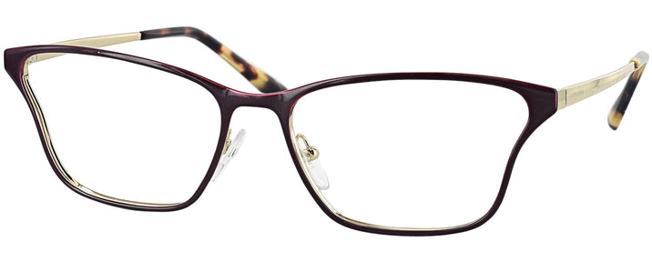 Cat Eye Bordeaux/pale Gold Prada 60XV Progressive No-Lines View #1