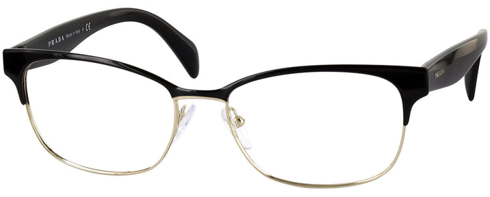 ClubMaster Black Pale on Gold Prada 65RV Computer Style Progressive View #1