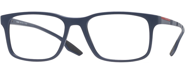 Square Matte Blue Prada Sport 01LV L Single Vision Full Frame View #1