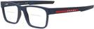 Square Matte Blue Prada Sport 02PV Bifocal View #1
