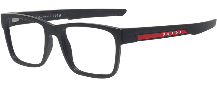 Square Matte Black Prada Sport 02PV Single Vision Full Frame View #1