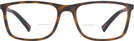 Rectangle Dark Havana Rubbered Prada Sport 03QV Bifocal View #2