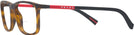 Rectangle Dark Havana Rubbered Prada Sport 03QV Bifocal View #3