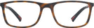 Rectangle Dark Havana Rubbered Prada Sport 03QV Single Vision Full Frame View #2