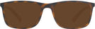 Rectangle Dark Havana Rubbered Prada Sport 03QV Progressive Reading Sunglasses View #2
