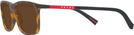 Rectangle Dark Havana Rubbered Prada Sport 03QV Progressive Reading Sunglasses View #3