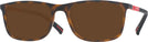Rectangle Dark Havana Rubbered Prada Sport 03QV Progressive Reading Sunglasses View #1
