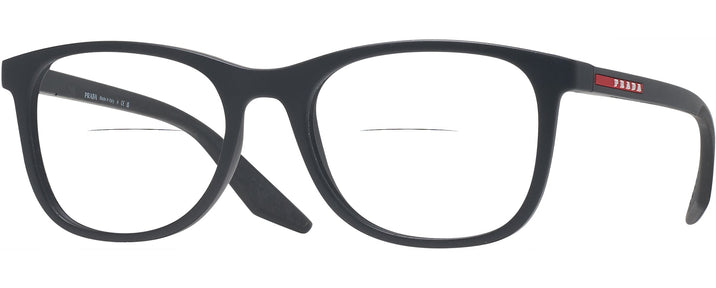 Square Black Rubber Prada Sport 05PV Bifocal View #1