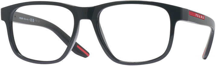Rectangle Black Prada Sport 06YS L Progressive No-Lines View #1