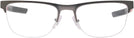 Rectangle Matte Grey Prada Sport 51QV Single Vision Full Frame View #2