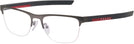 Rectangle Matte Grey Prada Sport 51QV Progressive No-Lines View #1