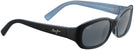 Rectangle Blk &amp; Blue/Grey Lens Maui Jim Punchbowl 219 View #1