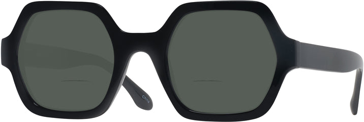 Square Black Dead Ringer Bifocal Reading Sunglasses View #1
