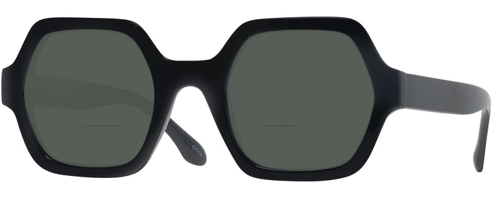 Square Black Dead Ringer Bifocal Reading Sunglasses View #1