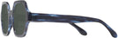 Square Dark Blue Dead Ringer Bifocal Reading Sunglasses View #3