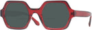 Square Red Dead Ringer Bifocal Reading Sunglasses View #1