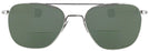 Aviator White Gold Aviator White Gold Bifocal Reading Sunglasses View #2