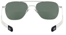 Aviator White Gold Aviator White Gold Bifocal Reading Sunglasses View #4