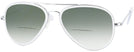 Aviator Bright Chrome Concorde Inlay w/ Gradient Bifocal Reading Sunglasses View #1