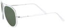 Aviator Bright Chrome Concorde Inlay Progressive Reading Sunglasses View #3