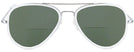 Aviator Bright Chrome Concorde Inlay Bifocal Reading Sunglasses View #2