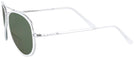 Aviator Bright Chrome Concorde Inlay Bifocal Reading Sunglasses View #3