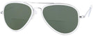 Aviator Bright Chrome Concorde Inlay Bifocal Reading Sunglasses View #1