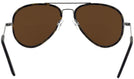 Aviator Gunmetal Concorde Inlay Bifocal Reading Sunglasses View #4
