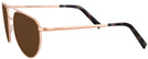 Aviator Blush Gold Noyes 23K Progressive Reading Sunglasses View #3