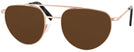 Aviator Blush Gold Noyes 23K Progressive Reading Sunglasses View #1
