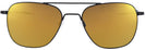 Aviator Matte Black Aviator Progressive No Line Reading Sunglasses - Polarized with Mirror View #2