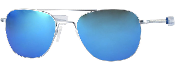 Aviator MATTE CHROME Aviator Progressive Reading Sunglasses - Polarized with Mirror View #1