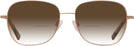 Square Blush Gold Cecil w/ Gradient Bifocal Reading Sunglasses View #2